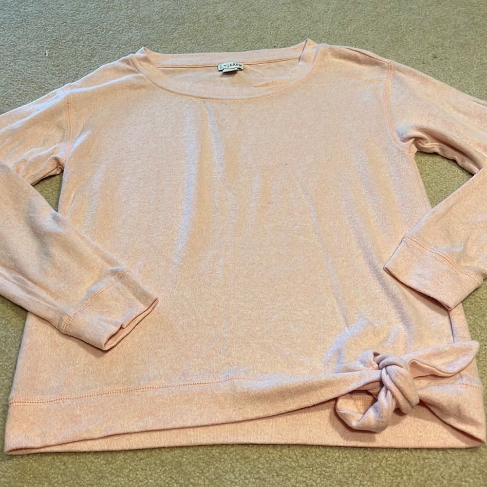 Jcrew knot sweater pink